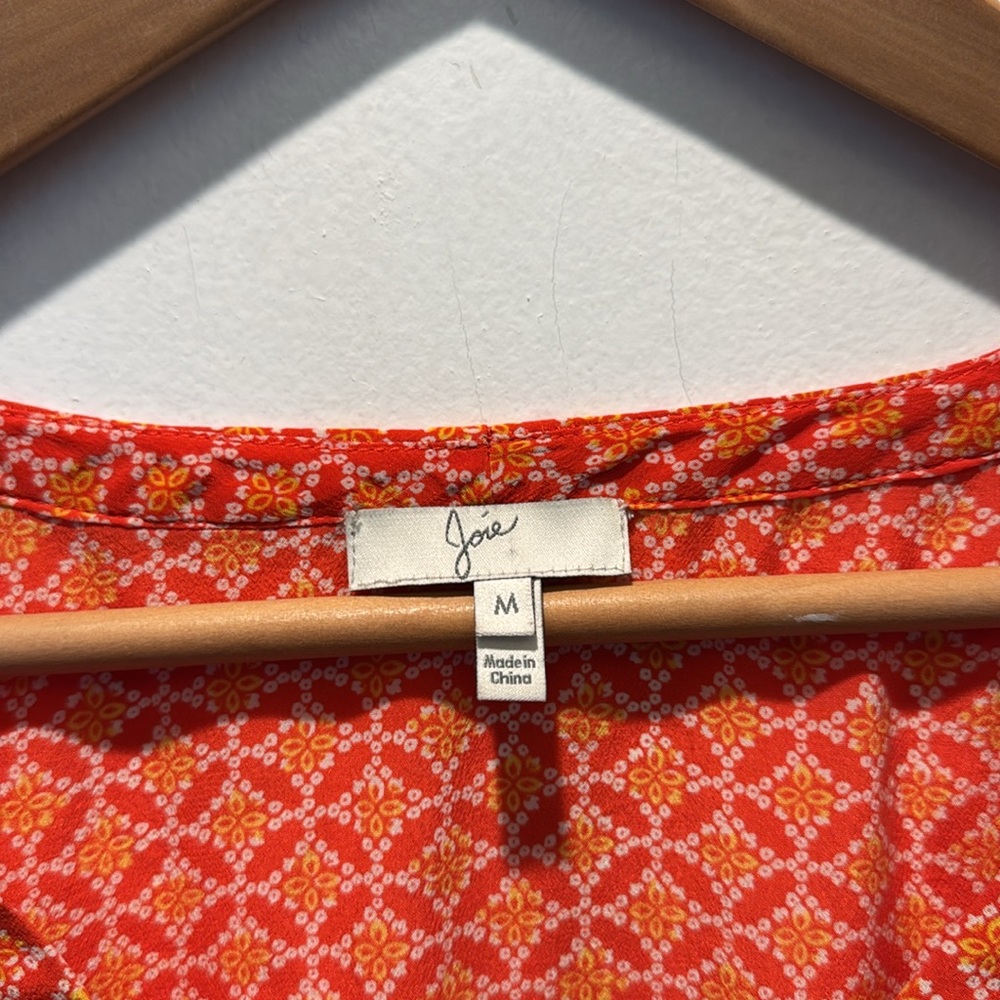 Joie Silk Floral Print Blouse - Picture 2 of 9